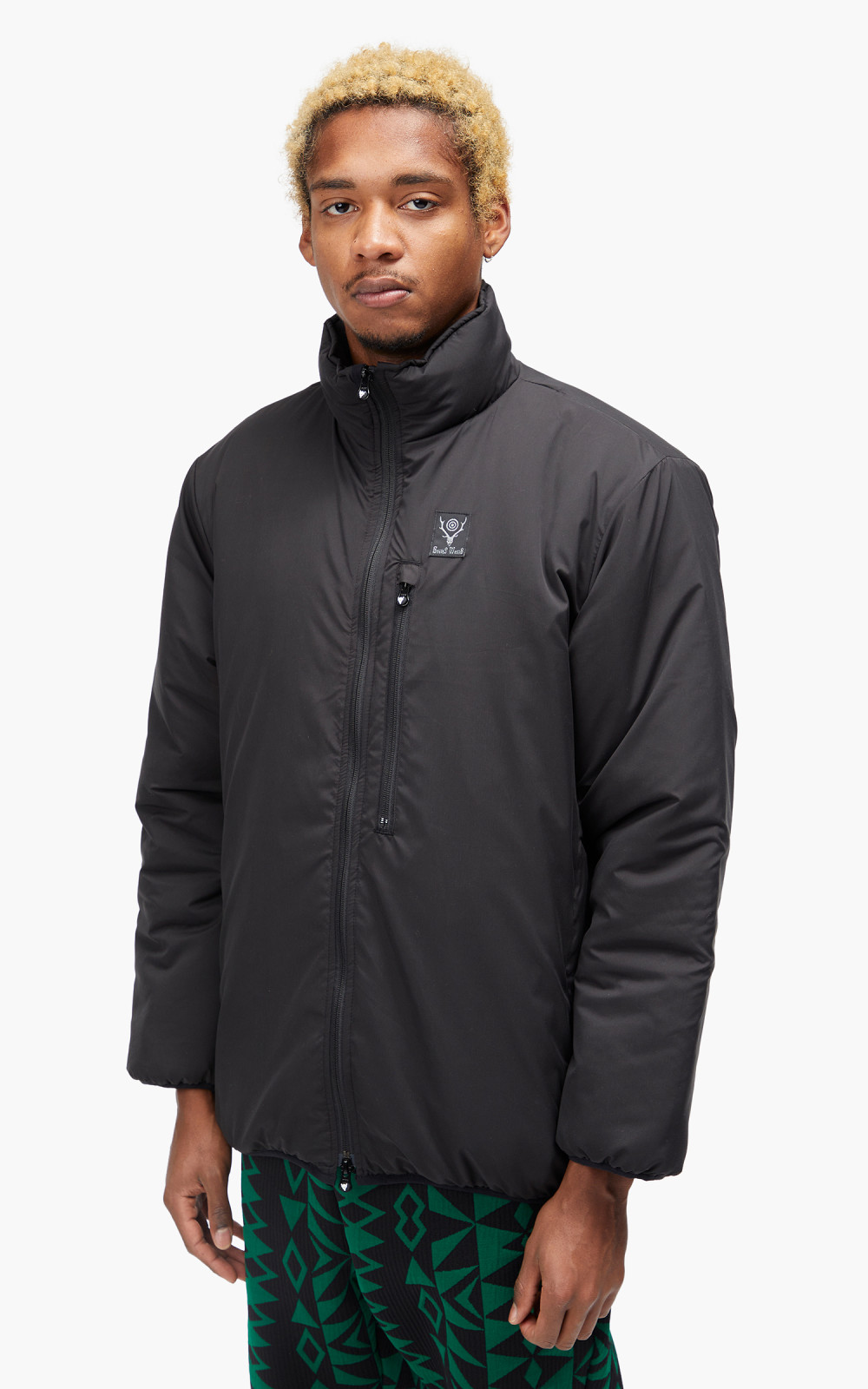 South2 West8 Insulator Jacket Poly Peach Skin B-Black | Cultizm