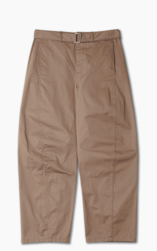 Lemaire Light Belted Twisted Pants Cub Brown